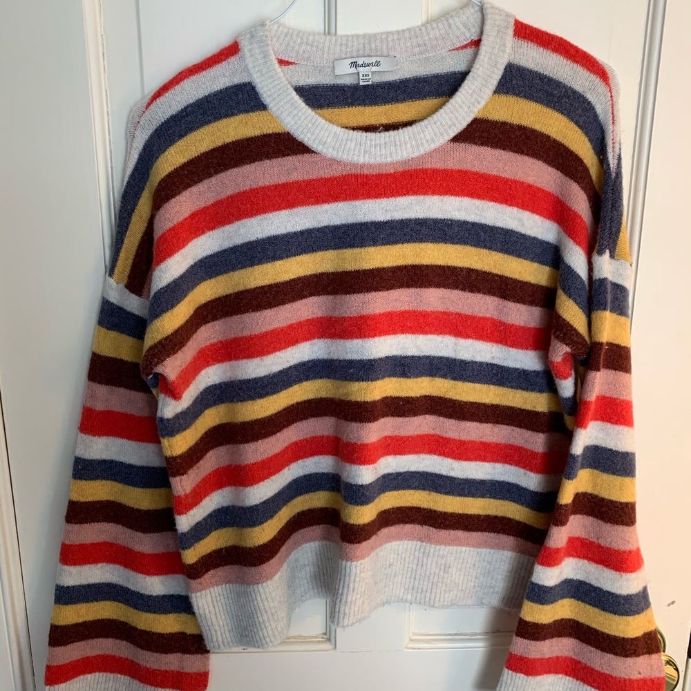 Madewell Cardiff Striped Crewneck Sweater